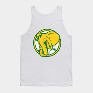 Elephant-Inspired Oakland A's Design Tank Top